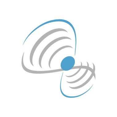 soyut döndürme fan türbin logo tasarım vektör çizimleri