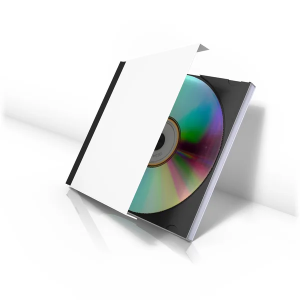 Pudełko cd z płytą — Zdjęcie stockowe
