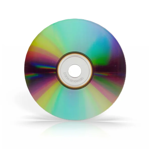 Απομονωμένες δίσκο όπως φαίνεται από την πίσω πλευρά — Φωτογραφία Αρχείου