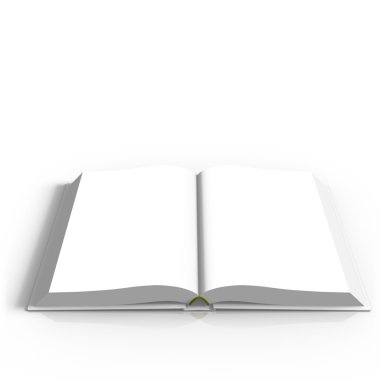 boş açık kitap