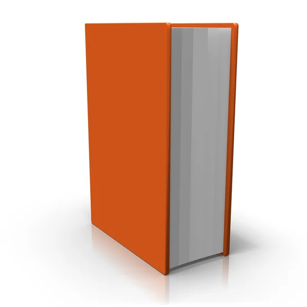 Orangefarbener Papierblock — Stockfoto