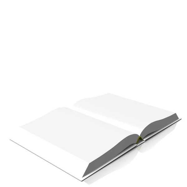 Empty open book — Stock Photo, Image