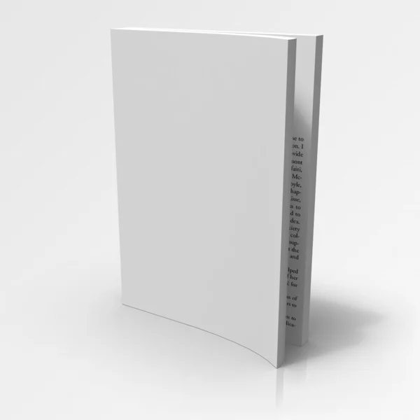 Capa de livro aberta em branco — Fotografia de Stock