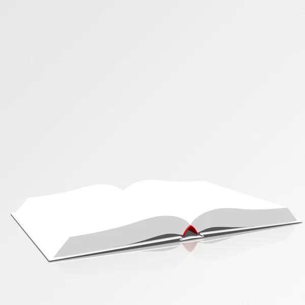 Empty open book — Stock Photo, Image