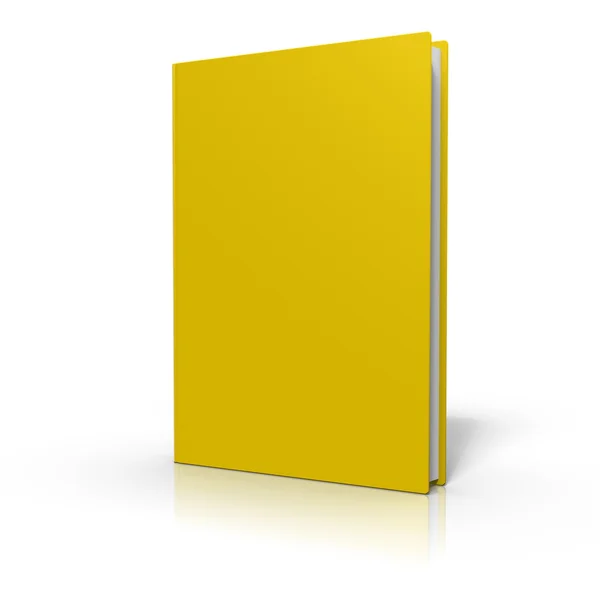 Boek met gele bekleding — Stockfoto