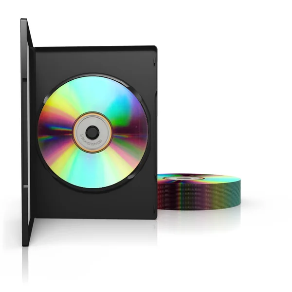 Open disc storage box with disc — Stock Photo, Image