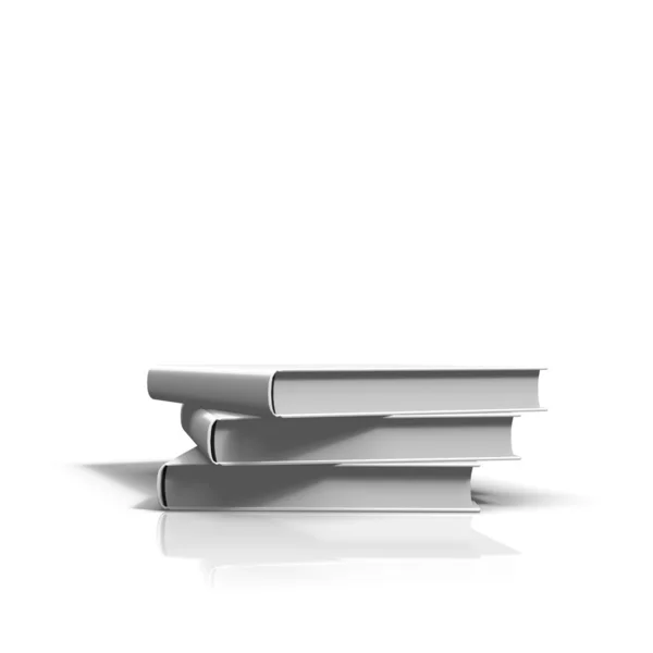 Stack of three hardcover books — Stock Photo, Image