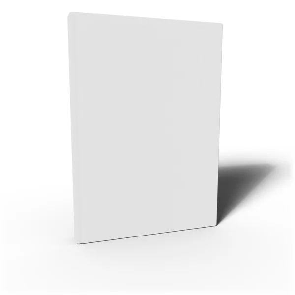 空白 3d 书的封面 — 图库照片