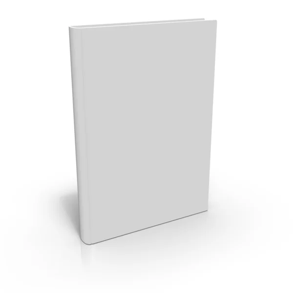 Cubierta de libro en blanco 3d — Foto de Stock