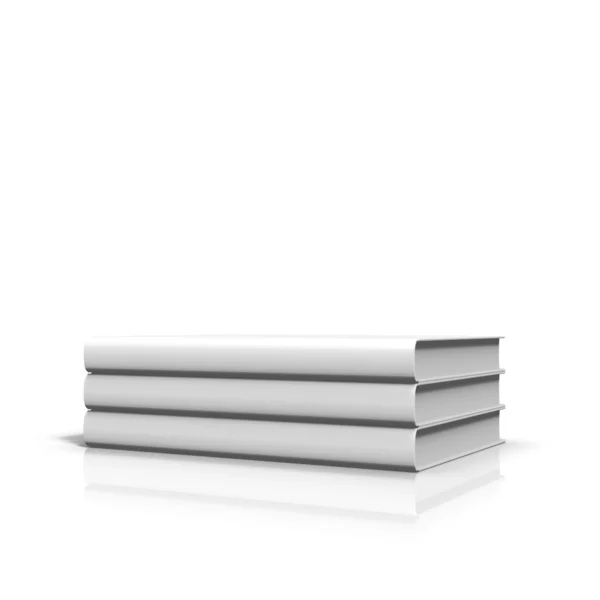 Pila con tres libros de tapa dura — Foto de Stock