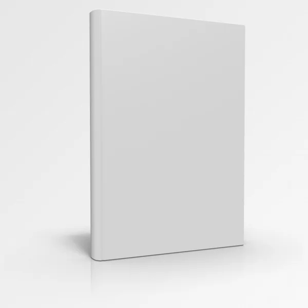 Cubierta de libro en blanco 3d — Foto de Stock