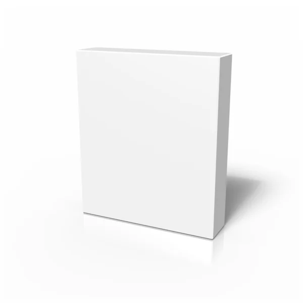 Caixa pequena em branco — Fotografia de Stock