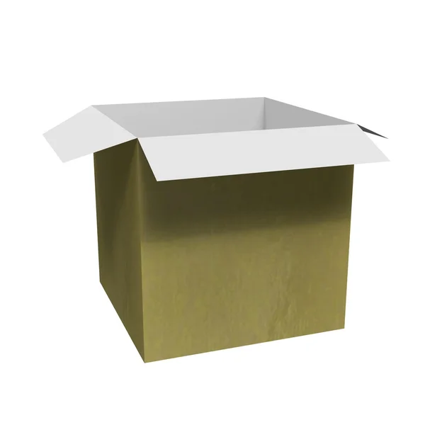 Goldene Schachtel — Stockfoto