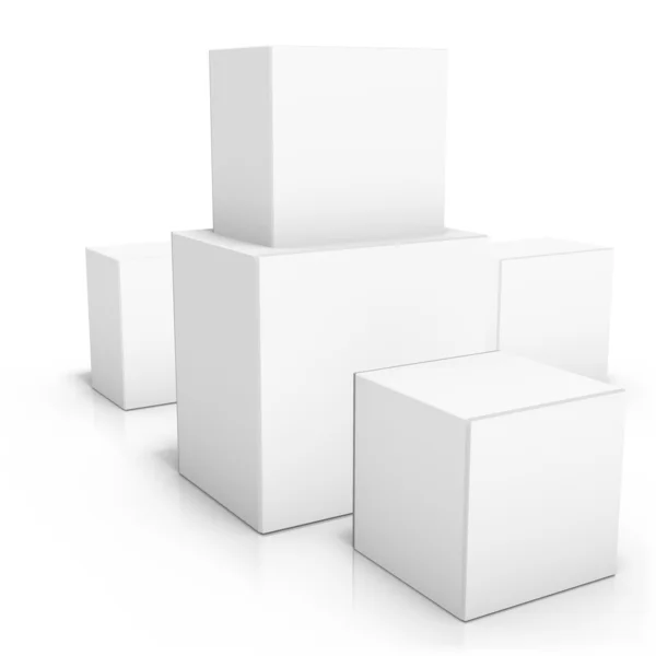 Blank boxes — Stock Photo, Image