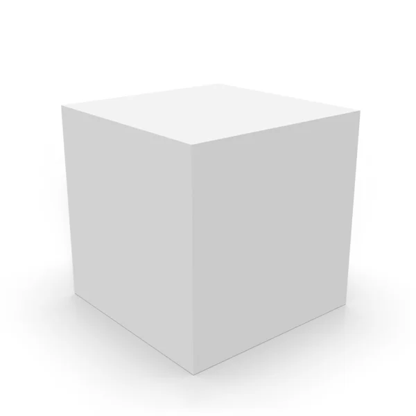 Box on white background — Stock Photo, Image