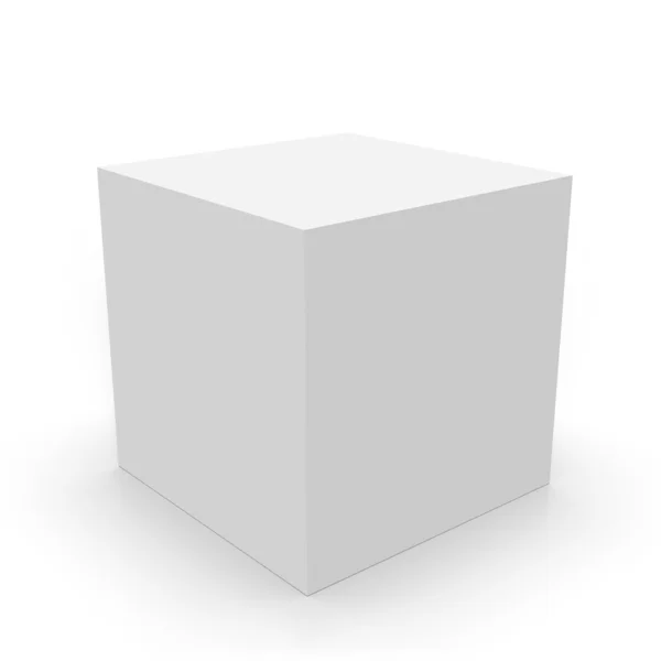 Caja sobre fondo blanco —  Fotos de Stock