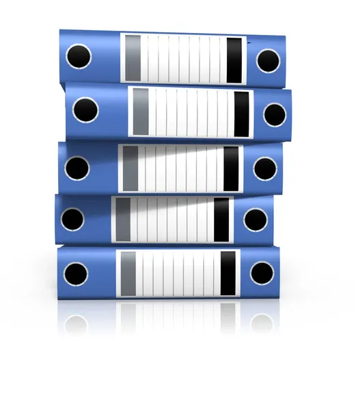 Encuadernadores en blanco de color — Foto de Stock