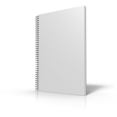 Notebook with coil spiral clipart