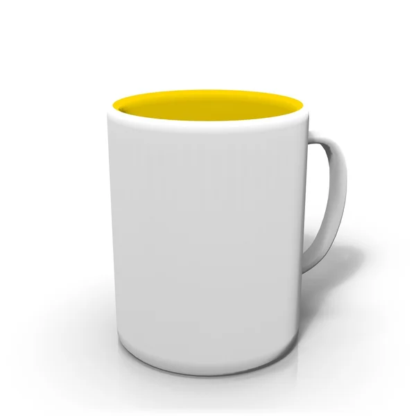 Mug with colored inside — Stock Photo, Image