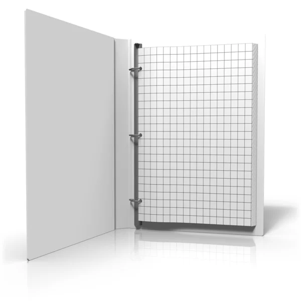 Öppnade trådram notation binder — Stockfoto