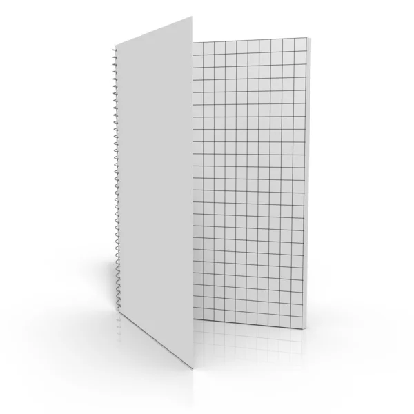 Opened wireframe notation binder — Stock Photo, Image