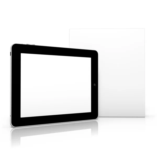 Tablet met boeken — Stockfoto