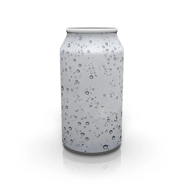 Cool drink container with condensation drops — Stock Photo, Image