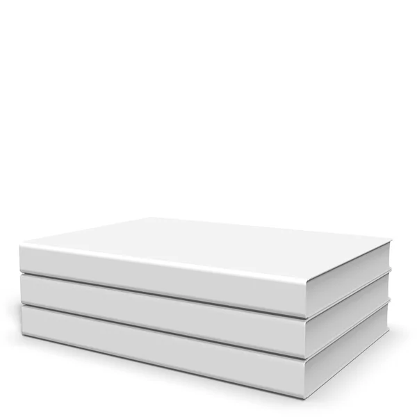 Stack with three hardcover books — Stock Photo, Image