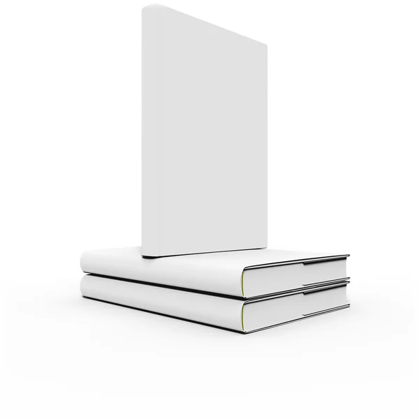 Two books with single book on top — Stock Photo, Image