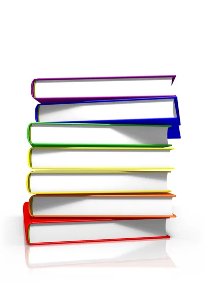 Stack of colorful books — Stock Photo, Image