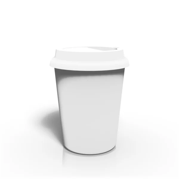 Weiße Kaffeetasse — Stockfoto