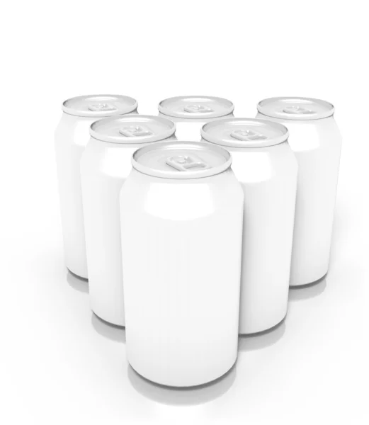 白い缶 — ストック写真