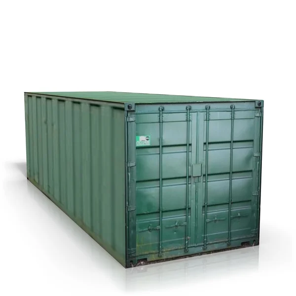 Green metal container — Stock Photo, Image