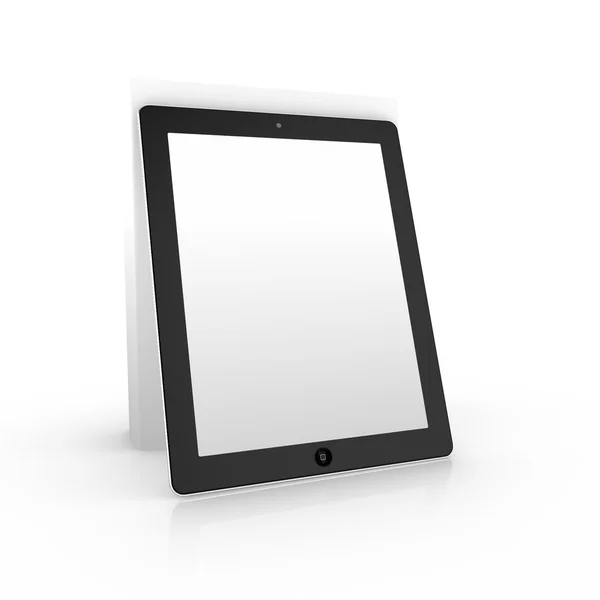 Tablet met boek — Stockfoto