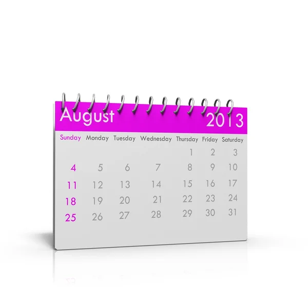 Ежемесячный календарь 2013 года — стоковое фото