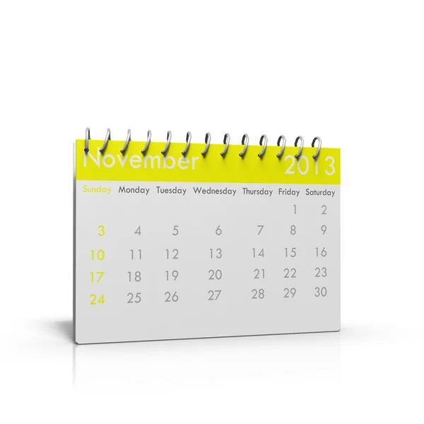 Calendario mensual de 2013 — Foto de Stock
