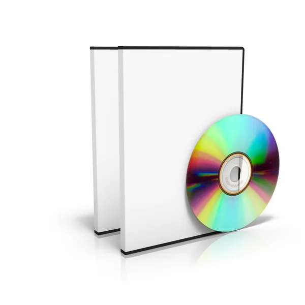 Due scatole dvd con disco — Foto Stock