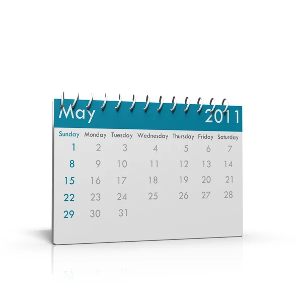 Calendario mensile di maggio 2011 — Foto Stock