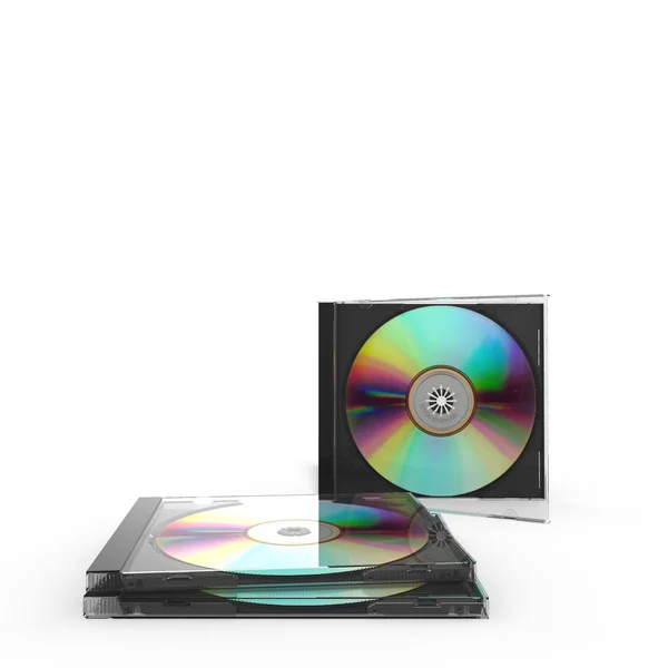 Boîtes de CD avec disque — Photo