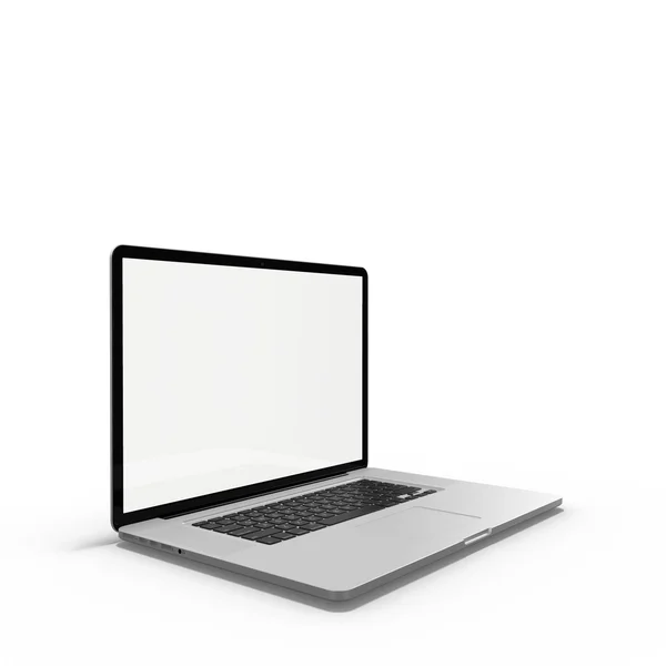 Rendering 3d di laptop con riflessione — Foto Stock
