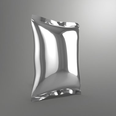 Şablon olarak kullanmak için gıda torbası 3D render