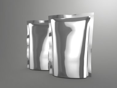 2 doy paket şablon olarak kullanmak için gıda ile 3D render