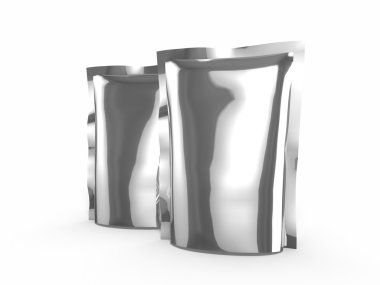 2 doy paket şablon olarak kullanmak için gıda ile 3D render
