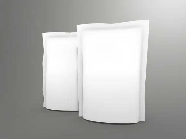2 doy paket şablon olarak kullanmak için gıda ile 3D render