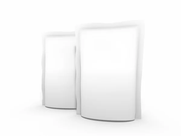 2 doy paket şablon olarak kullanmak için gıda ile 3D render