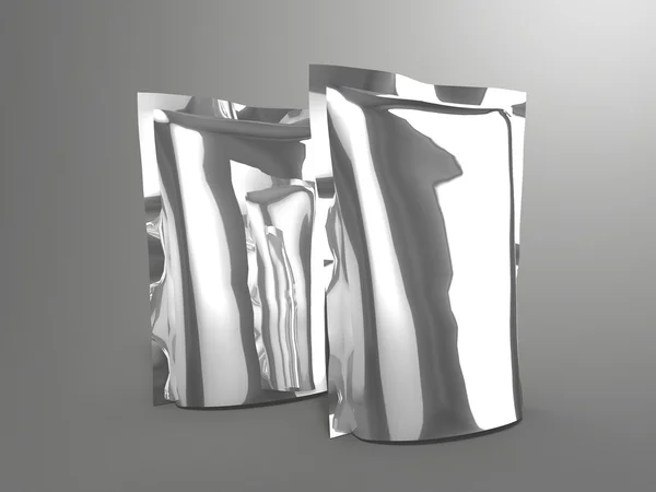 2 doy paket şablon olarak kullanmak için gıda ile 3D render