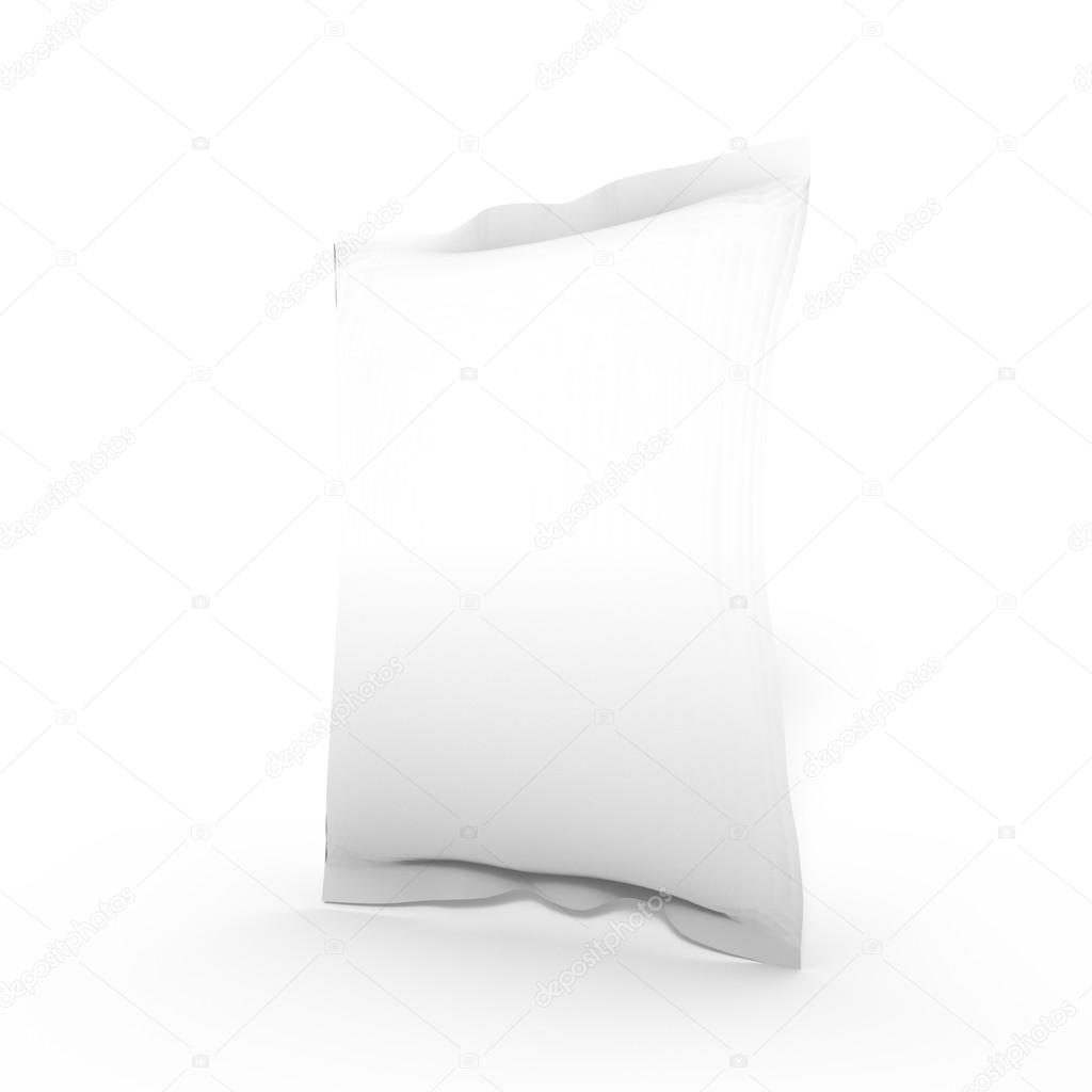 3d render of food bag for use as template