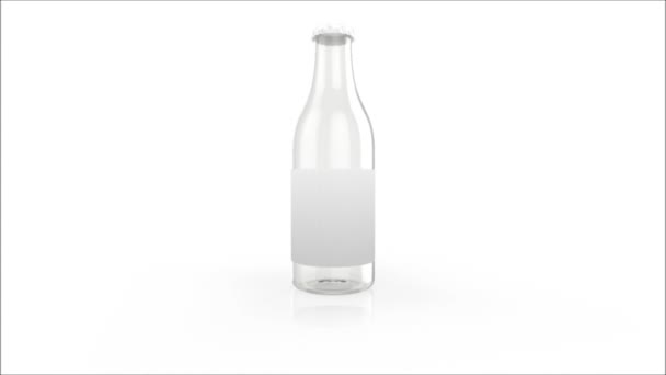 Botella de vidrio — Vídeos de Stock