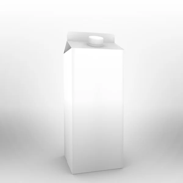 3D-Rendering einer Getränkepackung zur Verwendung als Vorlage. — Stockfoto