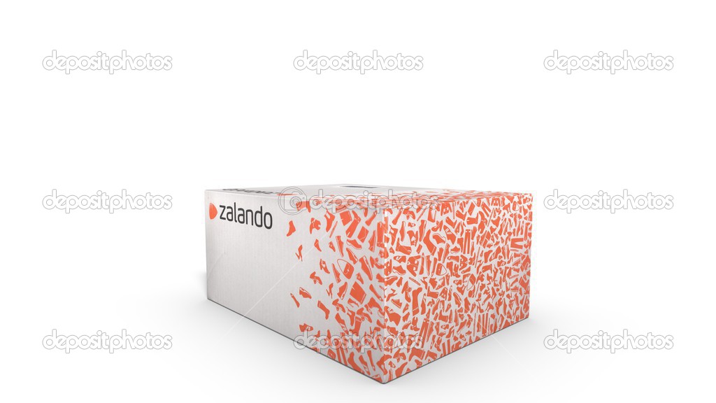 Shipping box of Zalando.